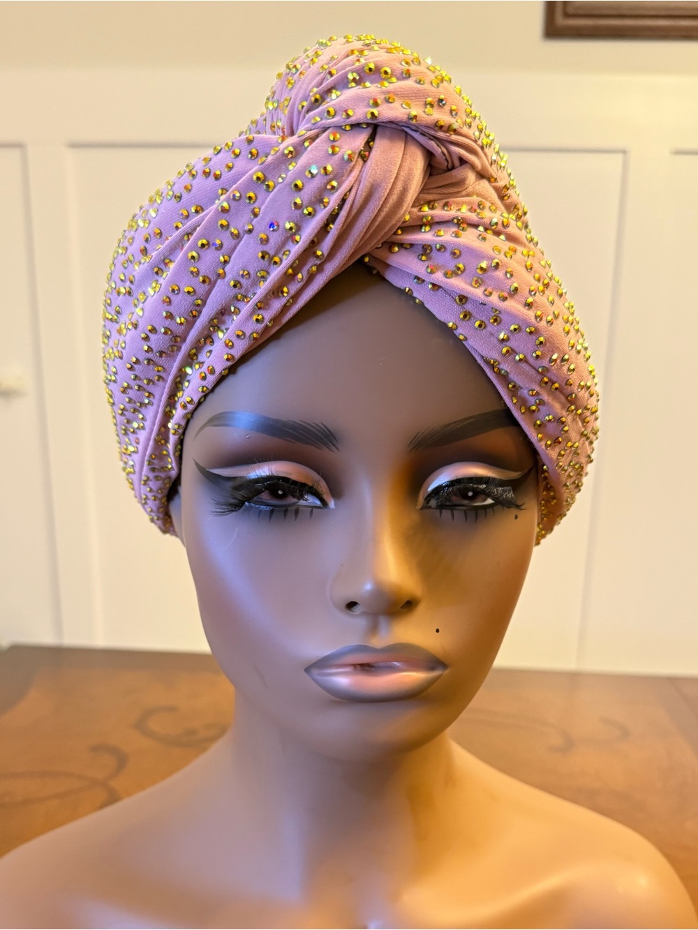 Stoned Pink Turban Headwrap